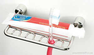 Premier Toothbrush & Paste Holder - Steelcraft