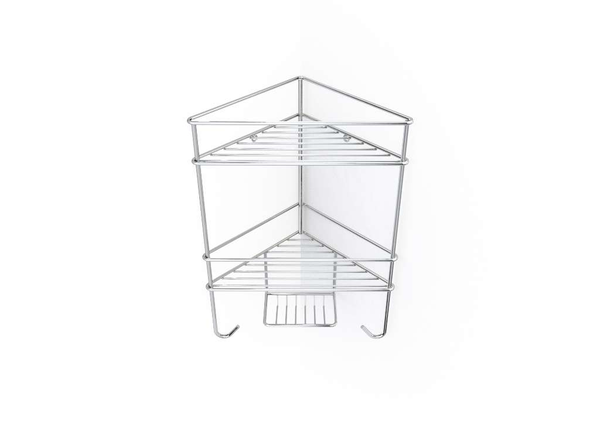 Corner Shower Organiser Double - Steelcraft