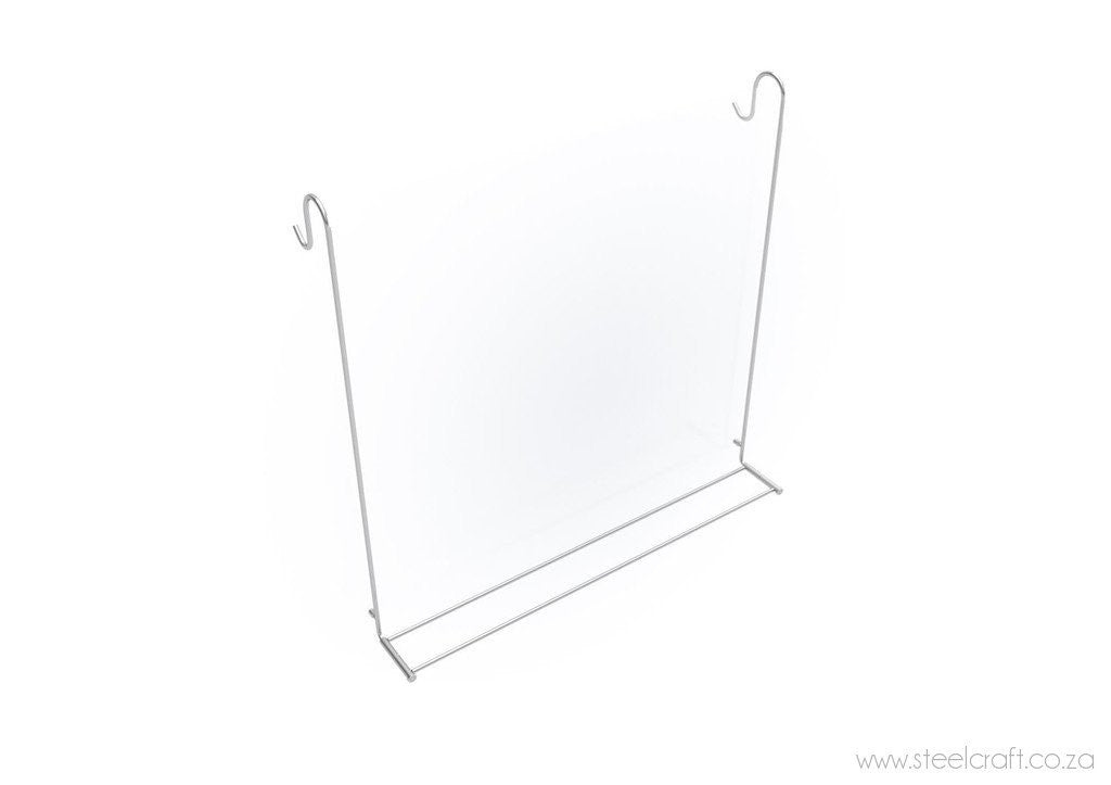 Hook Over Shower Double Towel Rail Fold Up Steelcraft