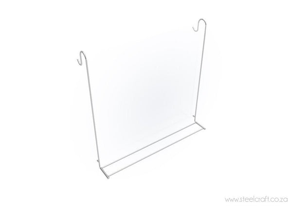 Hook Over Shower Double Towel Rail (Fold Up) - Steelcraft