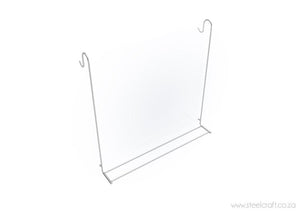 Hook Over Shower Double Towel Rail (Fold Up) - Steelcraft