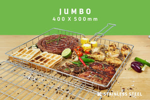 Braai Grid -  Jumbo Adjustable Depth - Steelcraft