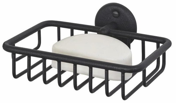Classic Soap Basket Matt Black - Steelcraft