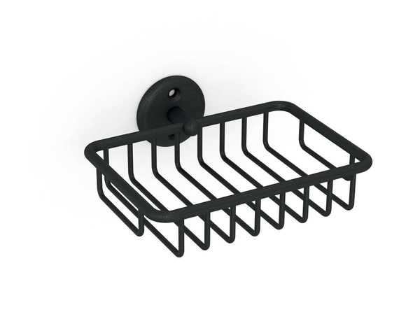 Classic Soap Basket Matt Black - Steelcraft