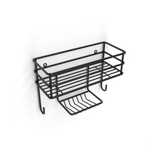 Wall Basket Organiser Matt Black - Steelcraft