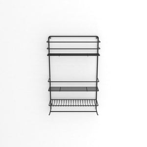 Shower Organiser Matt Black - Steelcraft