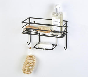 Wall Basket Organiser Matt Black - Steelcraft