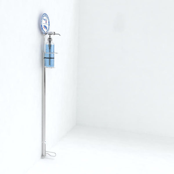 Step Sanitation Station (Floor Stand / Wall Mount Option) - Steelcraft