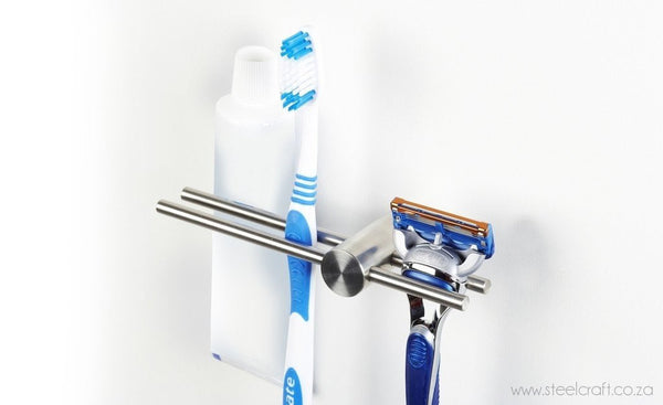 Synergy Toothbrush & Paste Holder - Steelcraft